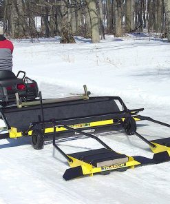 Laying double ski tracks